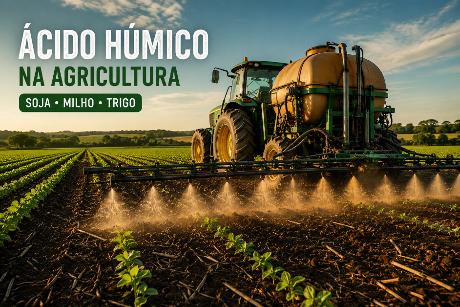 Ácido Húmico na Agricultura: benefícios para soja, milho e trigo